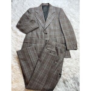 Rare! Vintage 1970 Academy Awards 2 Piece Suit Men 42 Tweed Flare Leg The Oscars